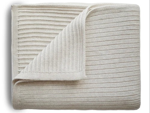 Mushie beige melange babytæppe strik